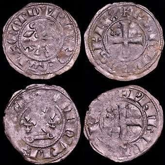 France. Philippe IV (1285-1314). Double Tournois (4 coins) (No Reserve Price) #1.0