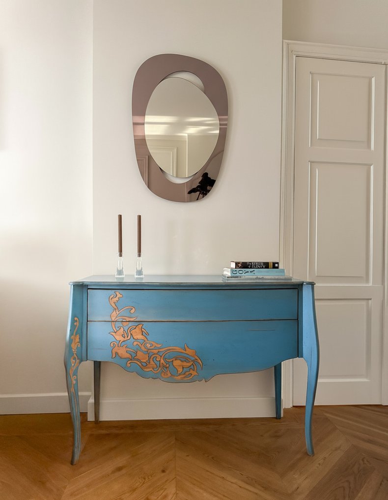 Pon Design - Laura Gaiteiro - Καθρέφτης τοίχου  - Εκθεσιακός χώρος 'SOUL ME Bronze & Silver' Μεγάλος καθρέφτης περιορισμένης έκδοσης - χαμηλή ελάχιστη #1.0