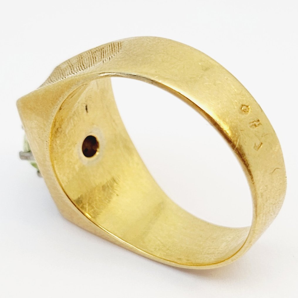 戒指 - 18K包金 黄金, 白金 -  1.20ct. tw. 绿柱石 #3.2