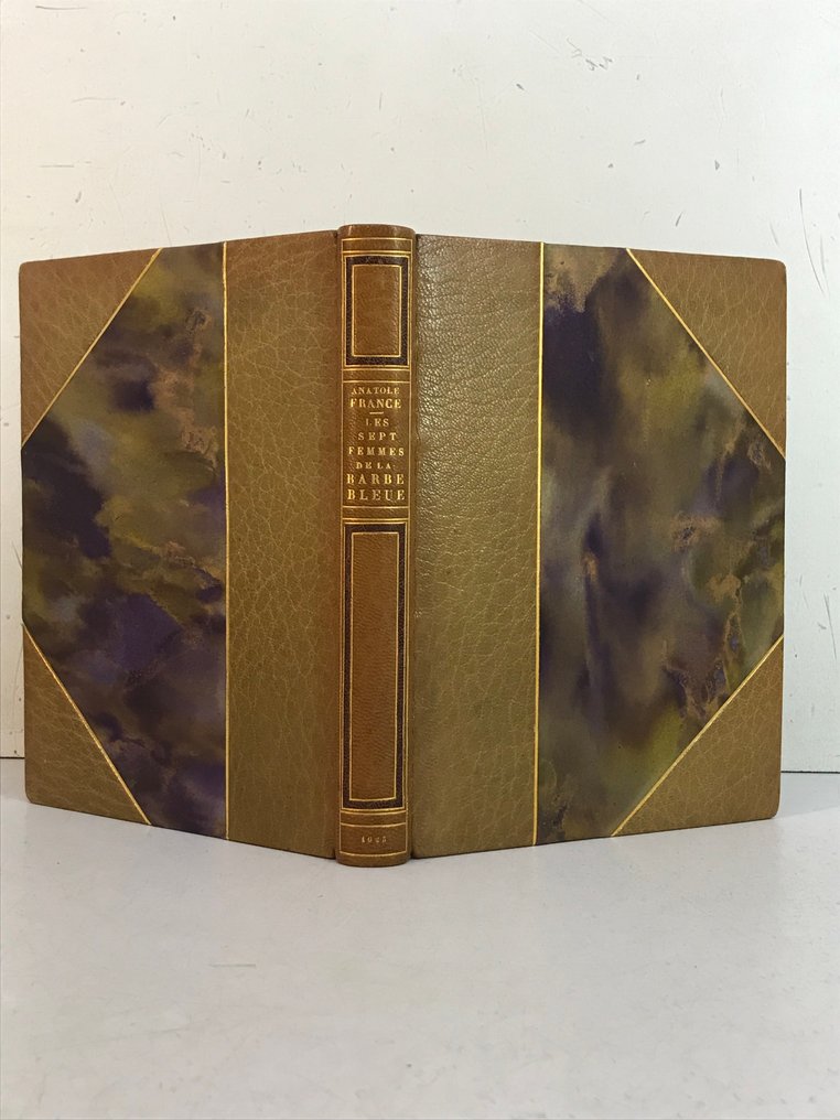 Anatole France / Sylvain Sauvage - Les sept femmes de la barbe-bleue et autre contes merveilleux [Reliure signée Franz] - 1925 #1.0