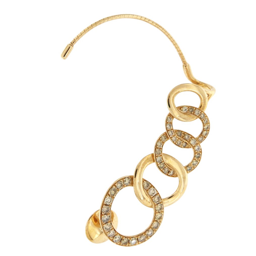 Nincs minimálár - Pomellato - Drop fülbevaló - Brera - 18 kt. Rózsa arany -  1.05ct. tw. - Gyémánt #1.0