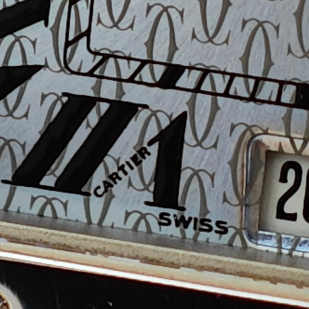 Cartier - Santos Galbée 'Ice blue' Anniversary Logo Dial With Certificate - Ref. 1564 - Men - 2000-2010 #4.3