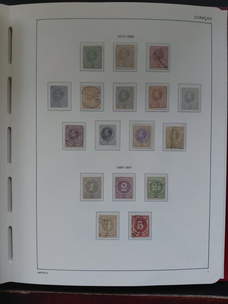 库拉索 1873/1949 - 丰富的收藏在豪华Importa相册中 - Goegevulde, vrij complete Collectie Curacao #1.0