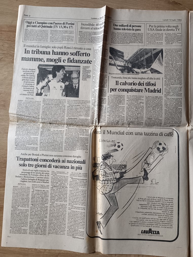 VM i fodbold - 1982 - Corriere dello Sport Italia Verdensmester - Fuldt #1.0