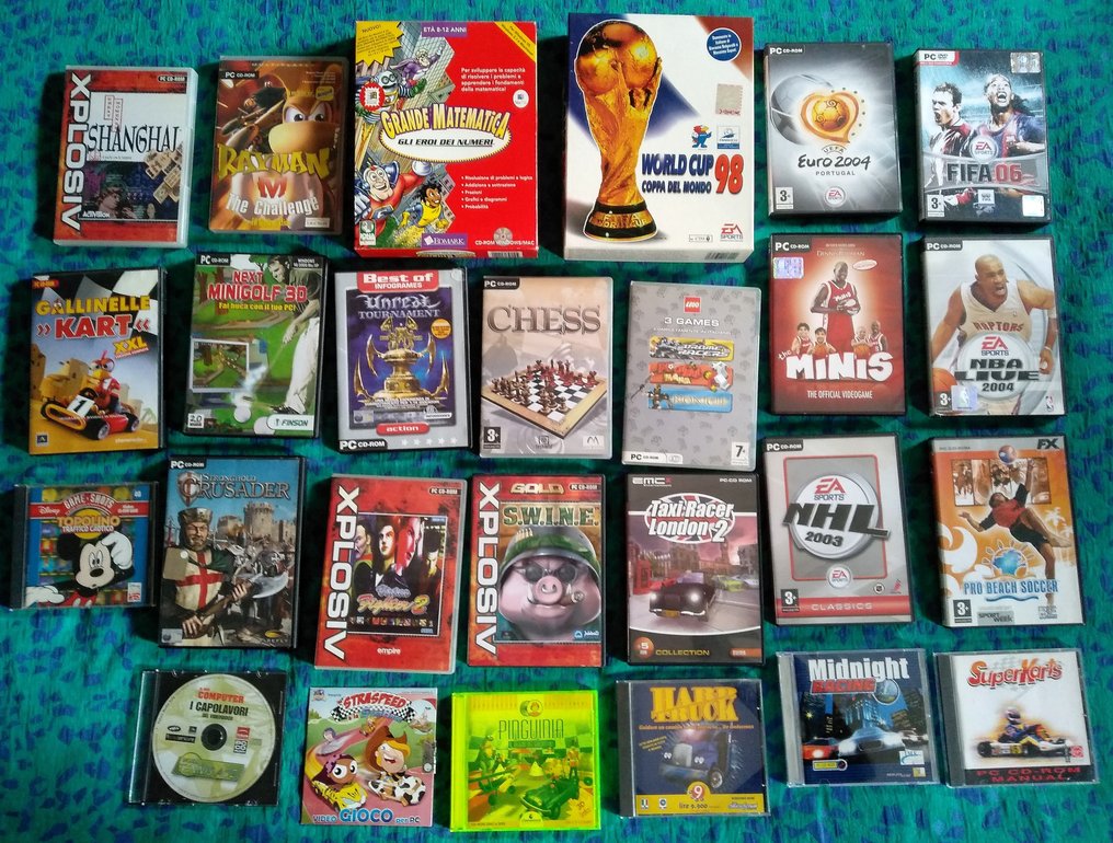 RETROGAMES !! EA Sports - Lego - EMC Entertainment - ActiVision - Finson - Ubisoft - 29 games CD-ROM & DVD-ROM - Video game - In original box #1.0