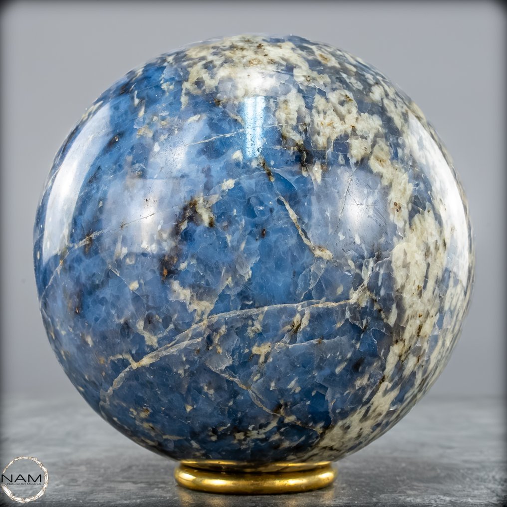 Błękitny kwarc – kula harmonii i wewnętrznej siły. Kula- 1952.17 g #4.3