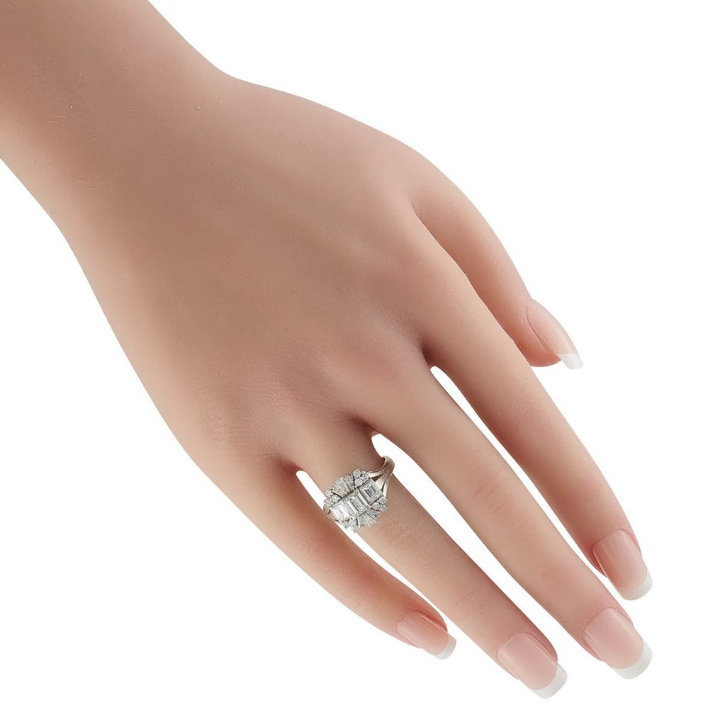 戒指 鉑金, 铂金和1.73克拉钻石戒指 - 1.73ct. tw. 鉆石 (天然) #2.1