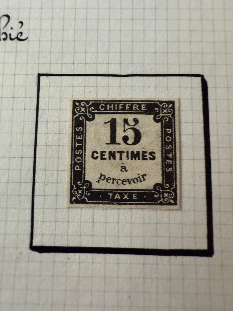 法国  - 税务，Magnifique 收藏（包括编号1、5、6、7、39及字母）全新及已邮戳的邮票——估价+6000欧元 #4.3