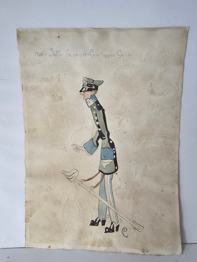意大利学校 (XX) - Caricature militari umoristiche 1906 #1.0