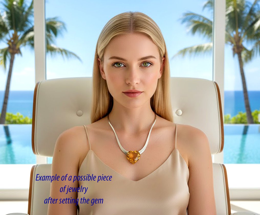 Κίτρινο, Πορτοκαλί Τοπάζιο  - 13.74 ct - Instituto Gemólogico Español (IGE) #2.1