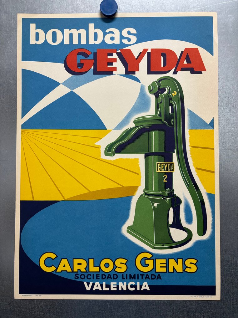 Lit. Simeón Durá - Bombas Geyda, Carlos Gens, Spain - 1959/1960 - 1950-tallet #1.0