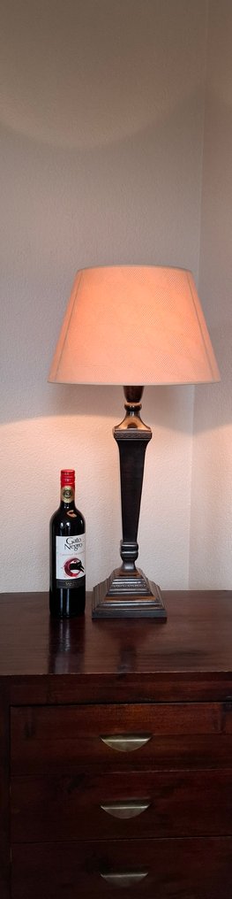 Table lamp - Metal - Mahogany color + Cap #1.0