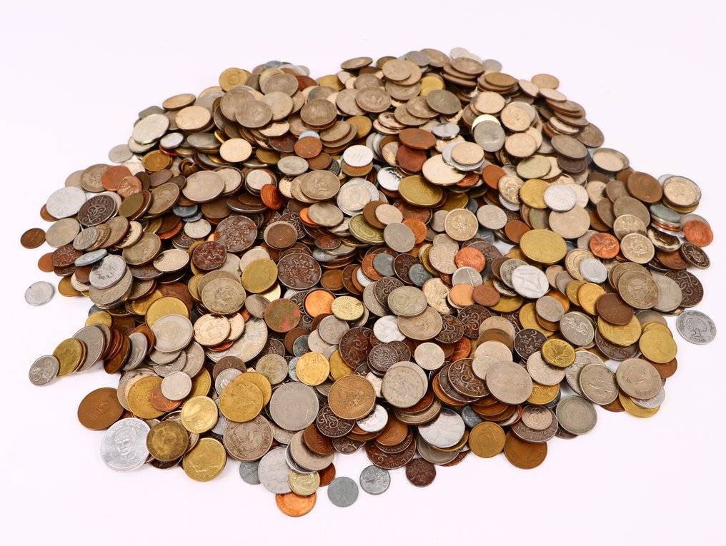 wereld. Large collection of coins / for selection (weight 5 kg)  (Zonder minimumprijs) #1.0