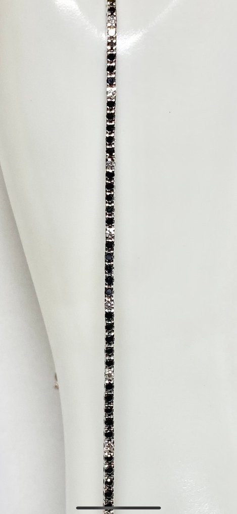 Pala Diamond - 网球手链 - 18K包金 白金 - 1.50ct. tw. 钻石 (天然) - 可爱的钻石手链 #4.3