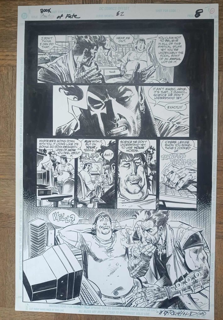 Ron Wagner / Bill Reinhold - 1 Original page - Dr Fate - The Book of Fate Vol 1 #8 - 1997 #1.0