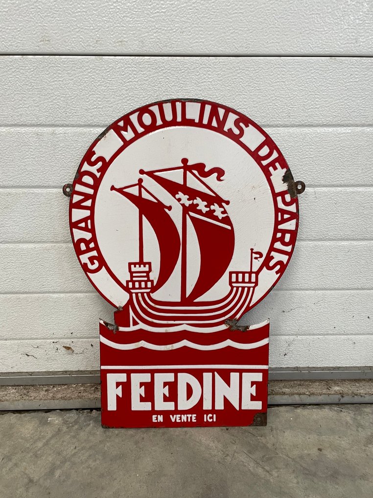 Feedine 旧款珐琅牌 - 廣告牌 - 鋼 #1.0