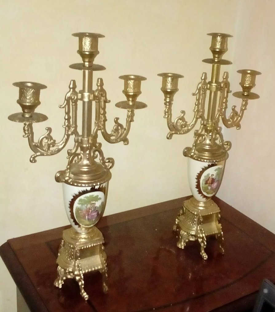 Fragonard style - Μανουάλι άλλο (2) - Πορσελάνη #1.0