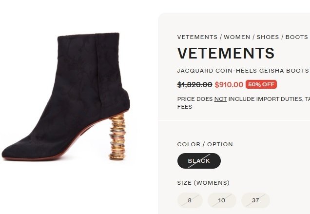 Vetements - Μπότες - Mέγεθος: EU 37 #2.1