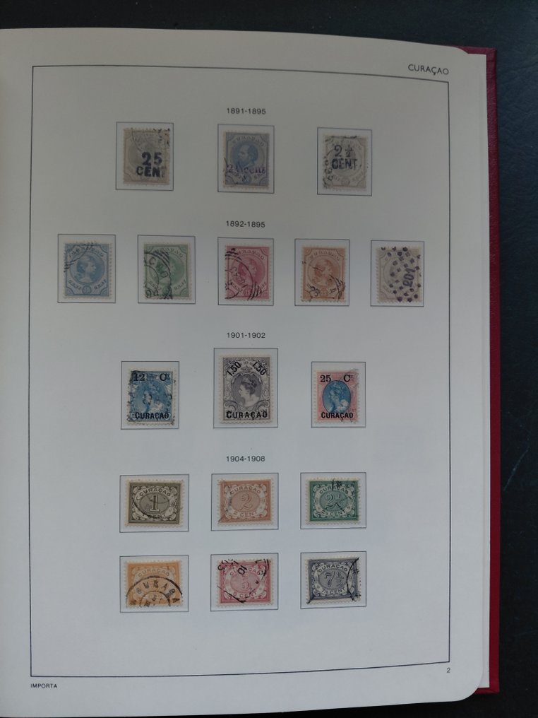 库拉索 1873/1949 - 丰富的收藏在豪华Importa相册中 - Goegevulde, vrij complete Collectie Curacao #1.0