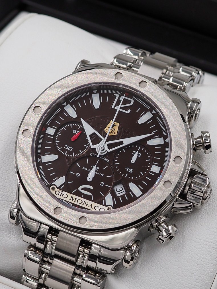 Gio Monaco - No Reserve Price - * NEW * Valjoux 7753 * Graffiti Chrono * - Men - 2010-2020 #1.0