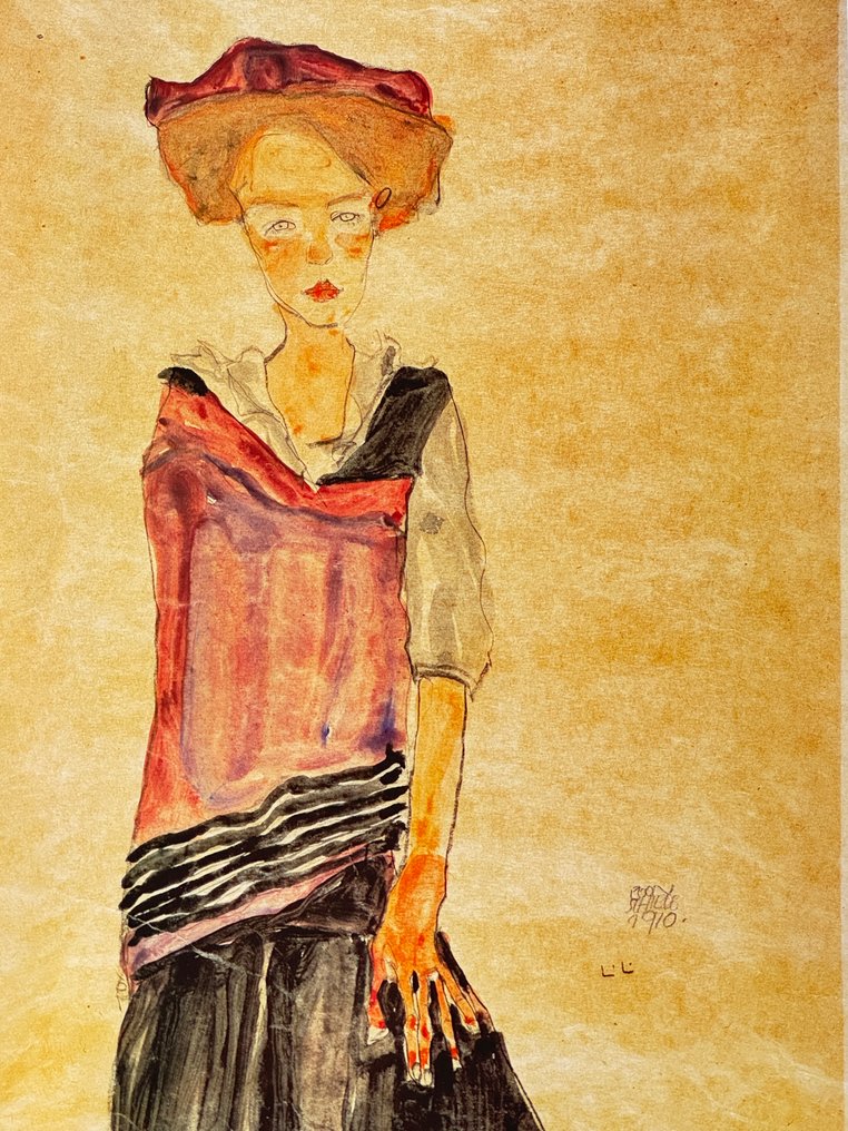 Egon Schiele - Ragazza in piedi, 1910 #1.0