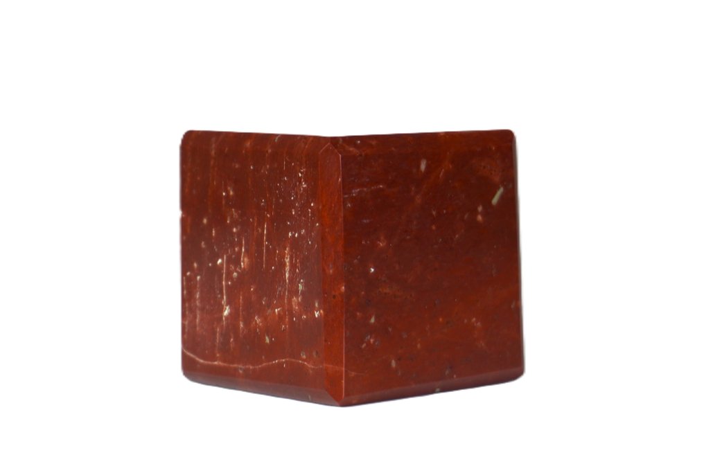 Red Jasper Quartz - Large Cube - Height: 50 mm - Width: 50 mm- 328 g - (1) #4.3