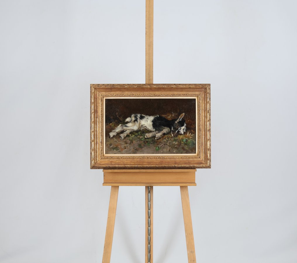 Willem Hendrik van der Nat (1864–1929) - Liggend geitje #1.0