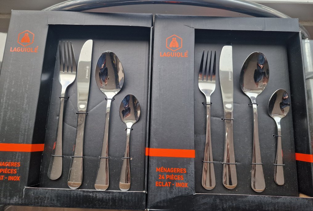 Laguiole - Servizio di posate (48) - Rvs colore argento - Acciaio #2.1