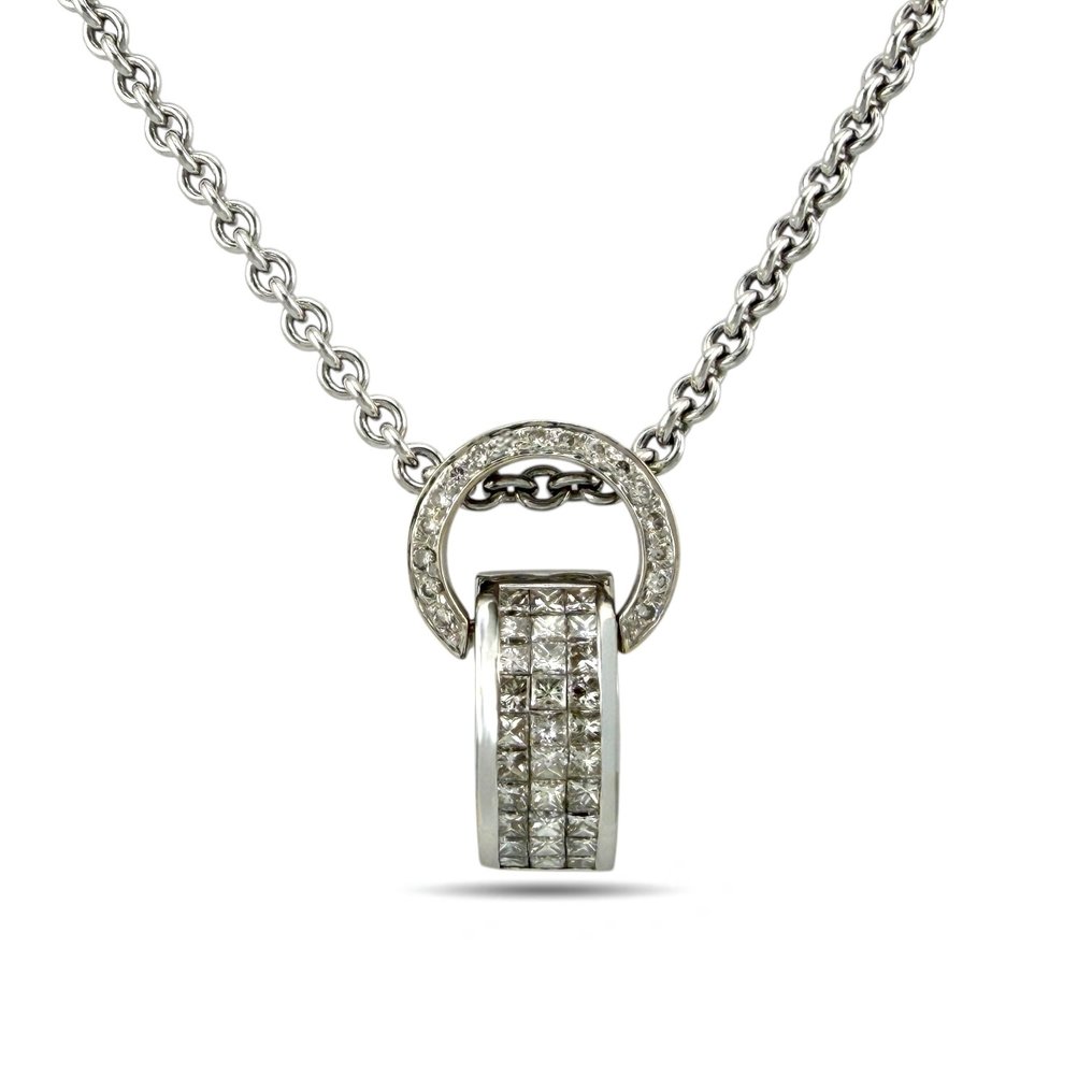 Carrera y Carrera - 项链 白金, CARRERA Y CARRERA 18K 白金 2.00克拉钻石项链 - 2.00ct. tw. 钻石 (天然) #1.0