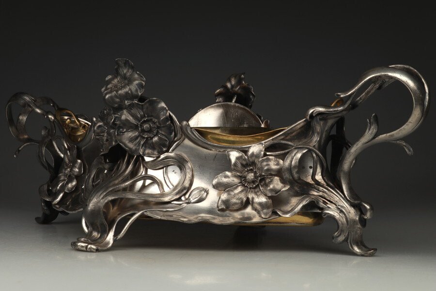 WMF / Geislingen - 花盆架 - 镀银 - 长 58 厘米 #4.3