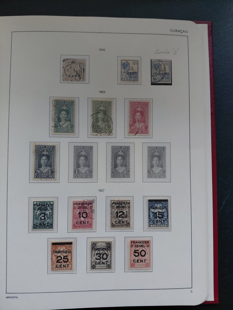 库拉索 1873/1949 - 丰富的收藏在豪华Importa相册中 - Goegevulde, vrij complete Collectie Curacao #4.3