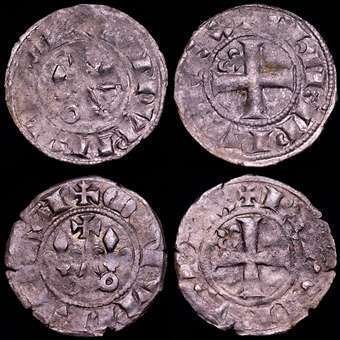 France. Philippe IV (1285-1314). Double Tournois (4 coins) (No Reserve Price) #1.0
