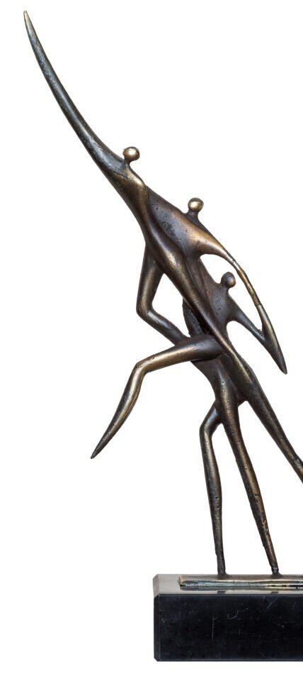 Mark Jurriens - Γλυπτό, Reaching to the Top - 29 cm - Μπρούντζος #3.2