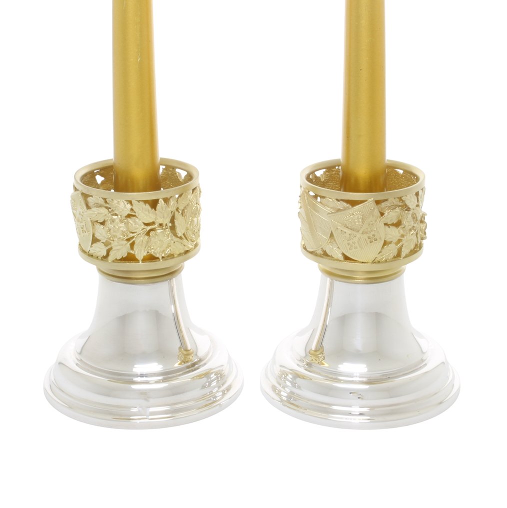 Hector Miller, London - Candeliere (2) - .925 argento - 25 cm candeliere #2.1