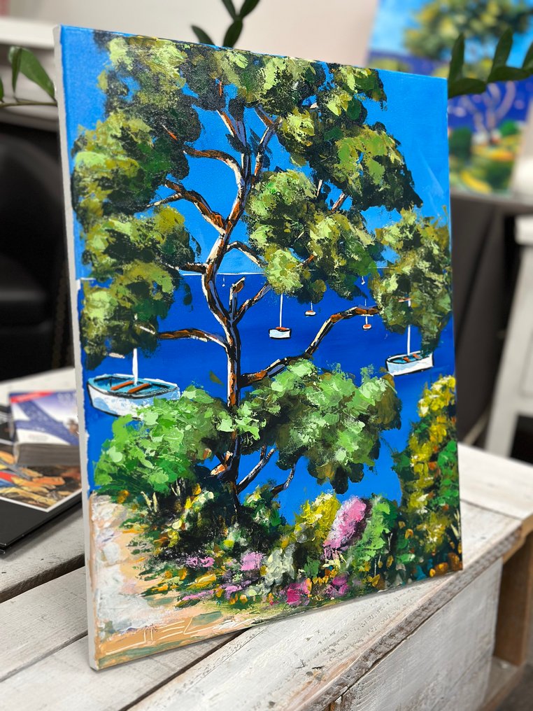 Jiel - Petit sentier au pin menant à la Grande Bleue. #4.3