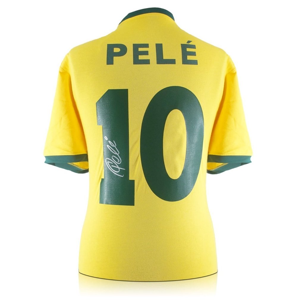 Brazil - Wereldkampioenschap Voetbal - Pele- Premium Frame – Museum Quality - No RP Price ! - Shirt  #4.3