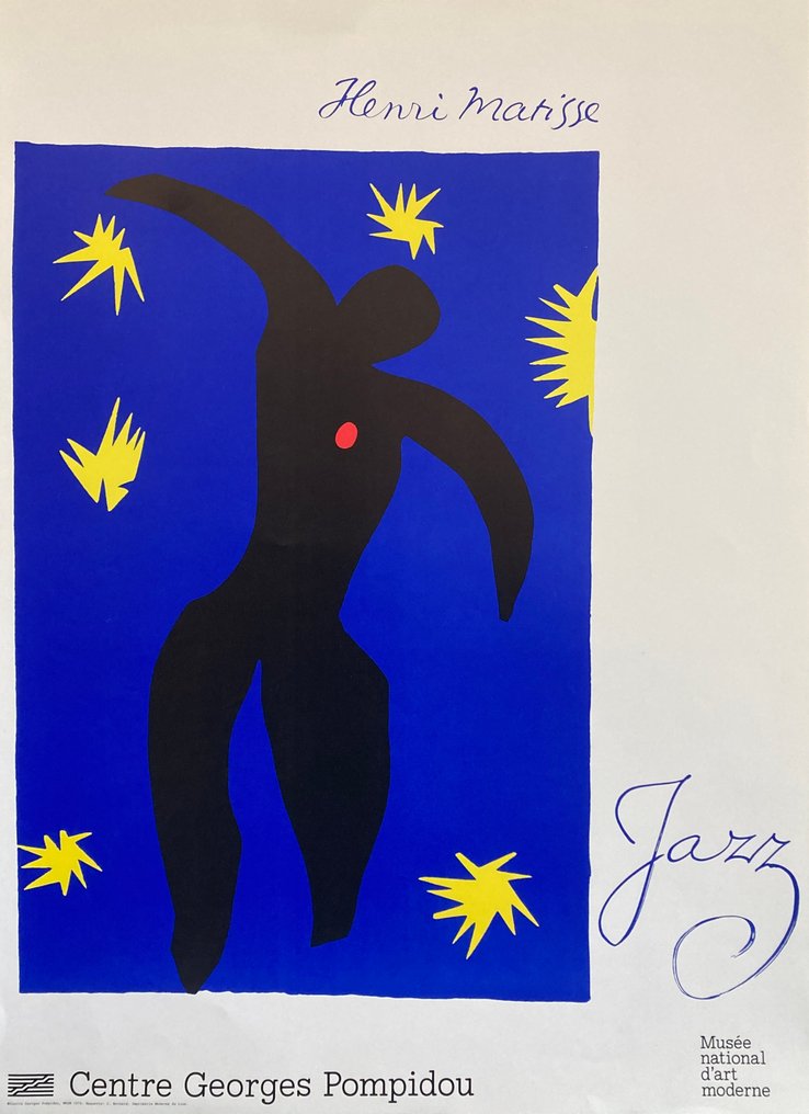 Henri Matisse (after) - Affiche originale du centre Georges Pompidou "Jazz" - 1979 #1.0