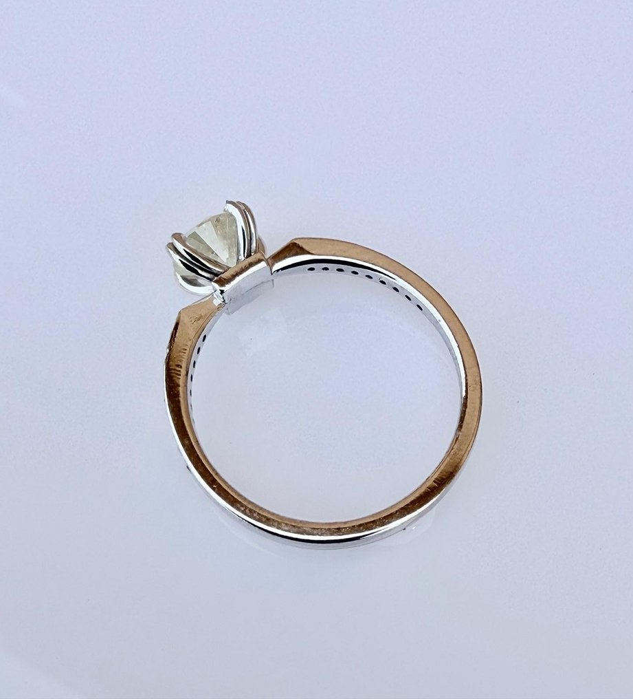 Nincs minimálár - Gyűrű - 14 kt. Fehér arany - 1.11ct. tw. Gyémánt (Természetes) - Gyémánt #4.3