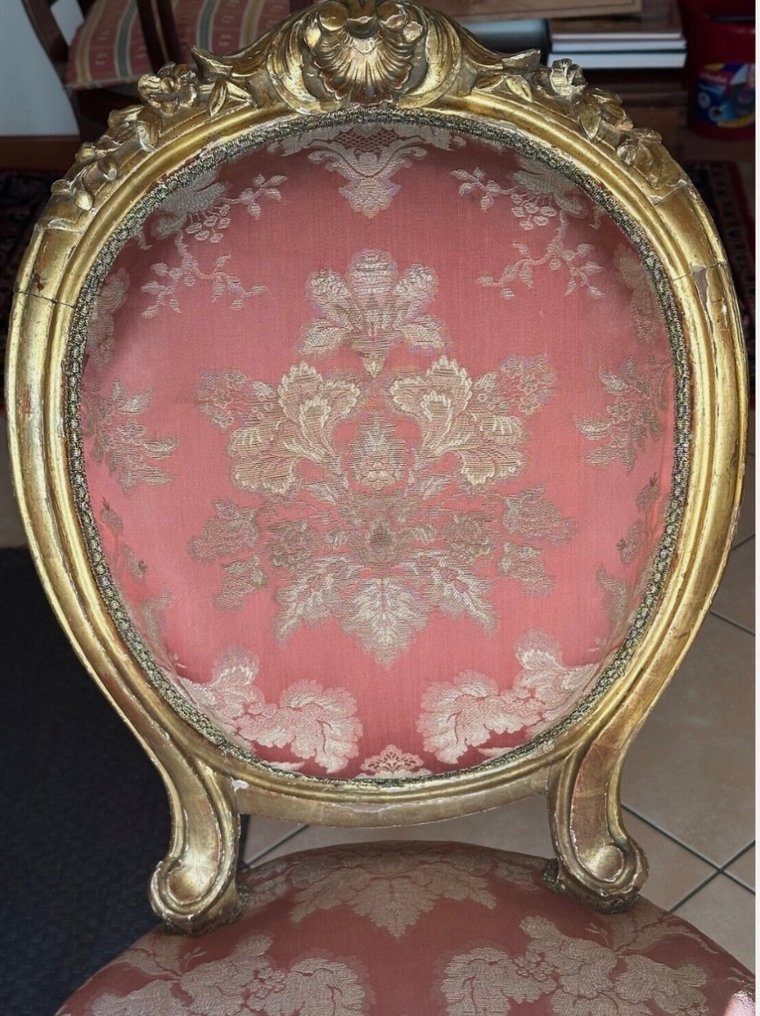 椅子 (2) - 镀金木 #3.2