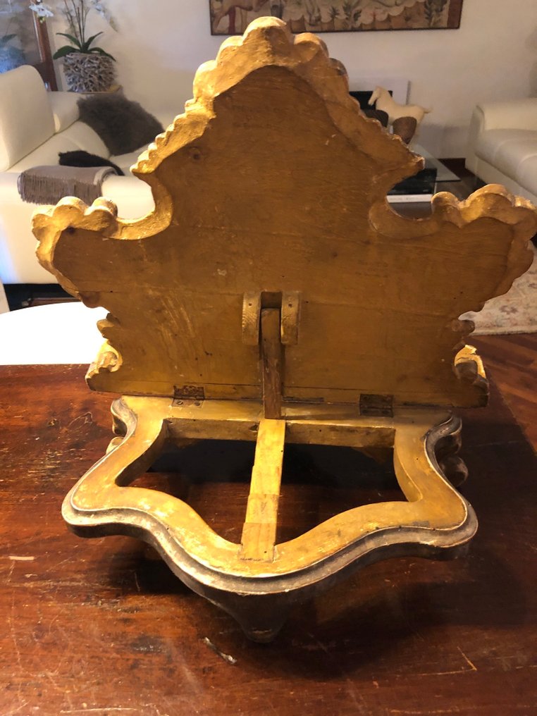 Βιβλιοστάτες - Επιχρυσωμένο ξύλο - Μπαρόκ ιερατικό αναλόγιο. #4.3