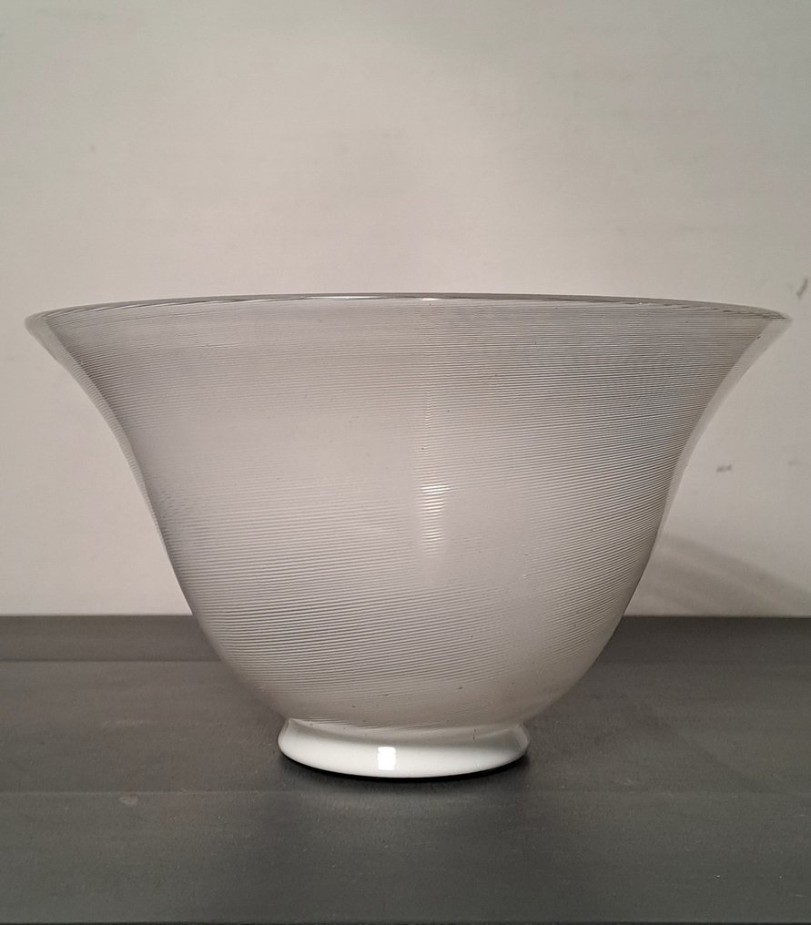 Venini - 花瓶 -  Mezza Filigrana - 穆拉诺玻璃 #1.0