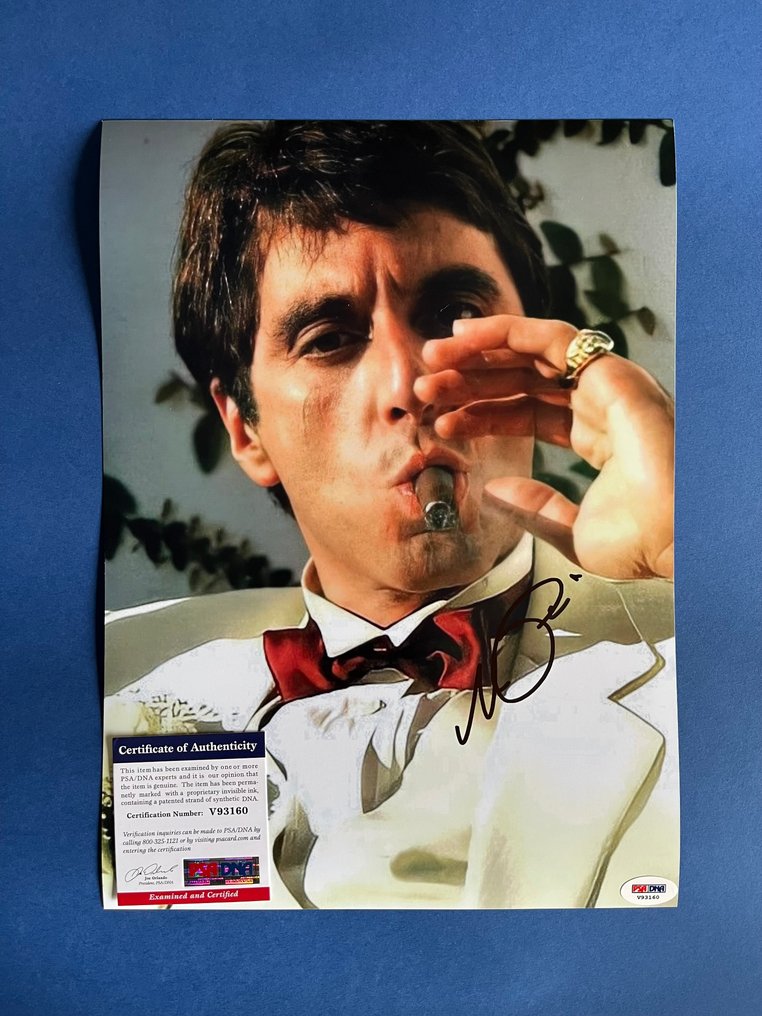 A sebhelyesarcú, Al Pacino (Tony Montana) - Signed in Person - with PSA/DNA Certificate - Autograph, photo - No Reserve! #1.0