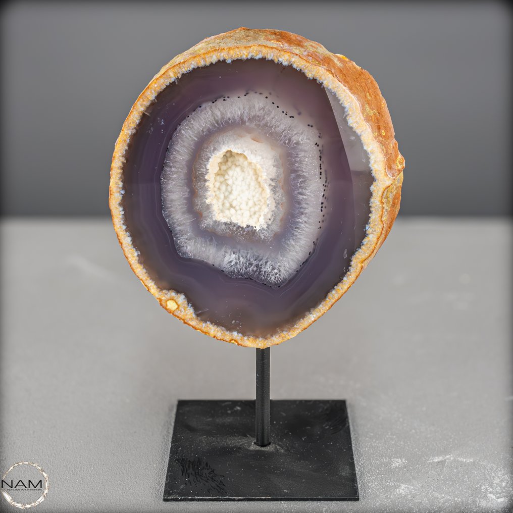 Geode di calcedonio e agata con taglio naturale In esposizione- 1071.65 g #4.3