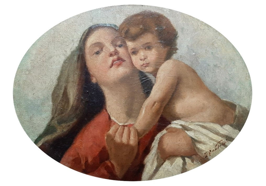 Domenico Morelli (1823-1901), Follower of - Mater Purissima #1.0