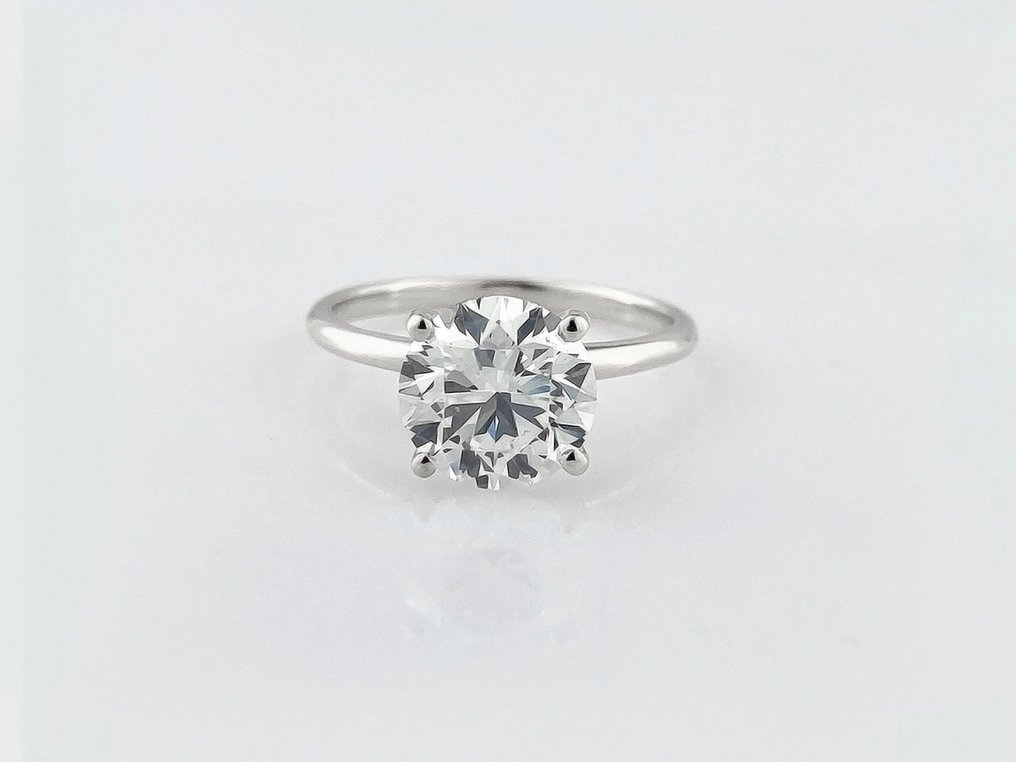 Gyűrű - 14 kt. Fehér arany -  2.59ct. tw. Gyémánt (Laboratóriumban előállított) #4.3