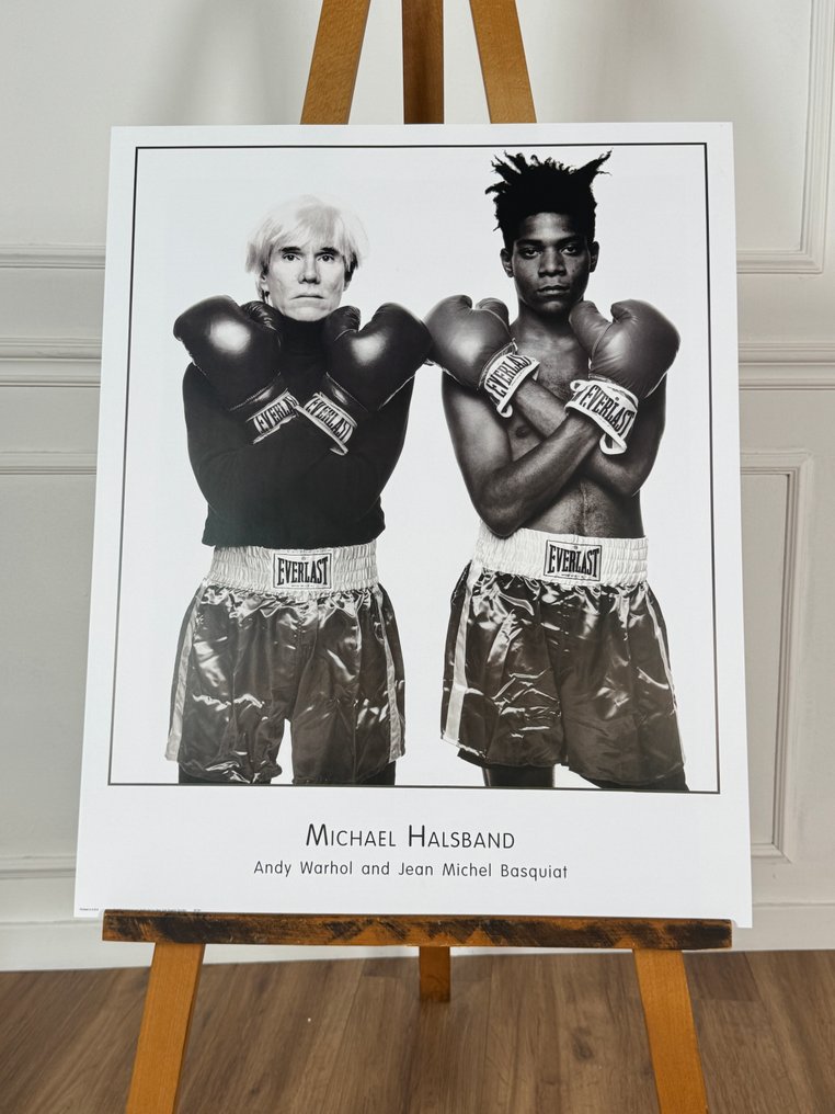 Michael Halsband - Andy Warhol and Jean-Michel Basquiat, 1985 #3.2