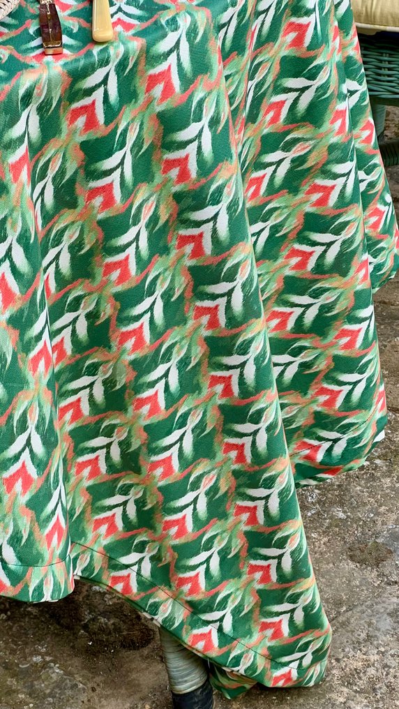 奥斯曼桌布，带有伊卡特风格图案，适用于宽大的桌子。 - 桌布  - 270 cm - 180 cm #1.0