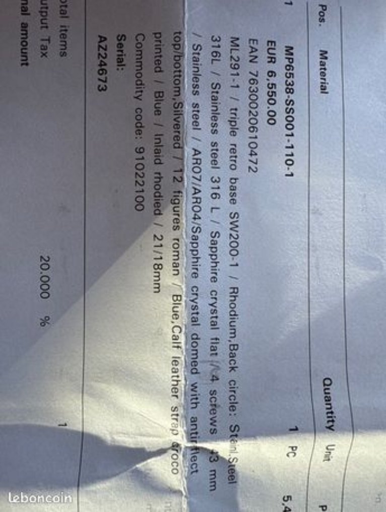 Maurice Lacroix - Masterpiece - MP6538-S0001-110-1 - 男士 - 2000-2010  #3.2