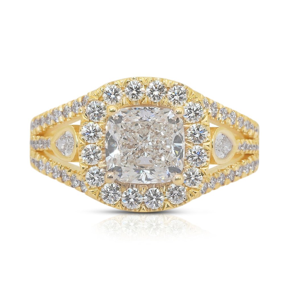 戒指 - 18K包金 黄金 - 2.00ct. tw. 钻石 (天然) - 钻石 #1.0