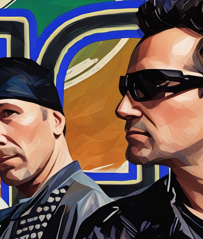 Raffaele De Leo - U2 new versione , 50x52 -/30 2025 limited edition Last! #2.1